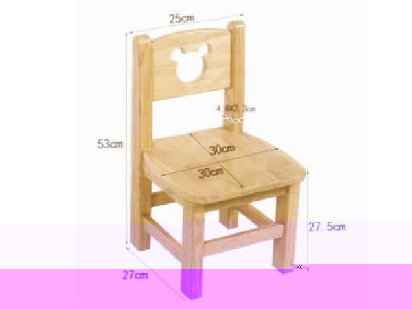 YX-A10061-實木幼兒椅