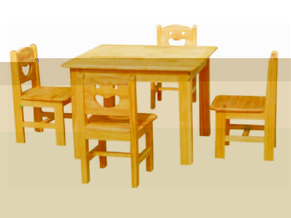 YX-A10053-實木幼兒桌椅