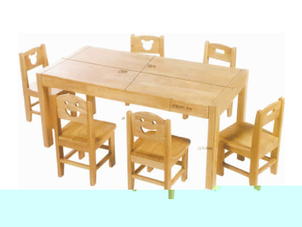 YX-A10051-實木幼兒桌椅